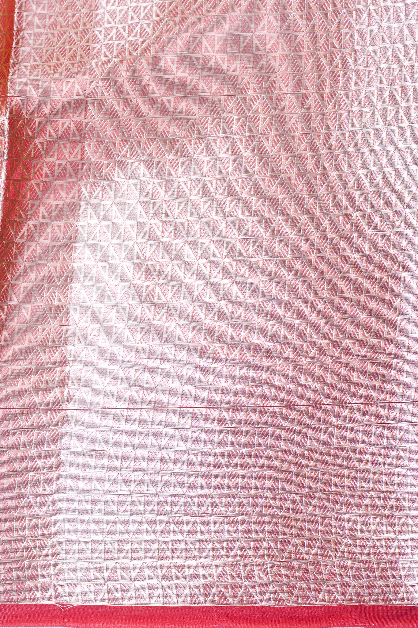 Crimson Red Banarasi Pure Tissue Silk Saree