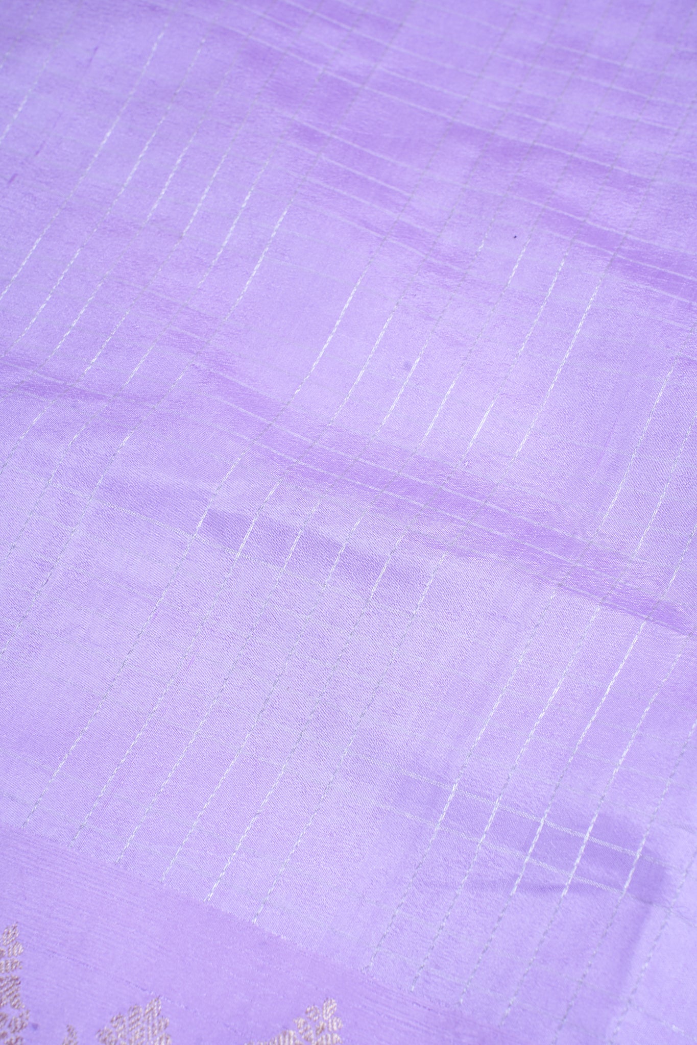 Lavender Pure Raw Mango Silk Handwoven Saree