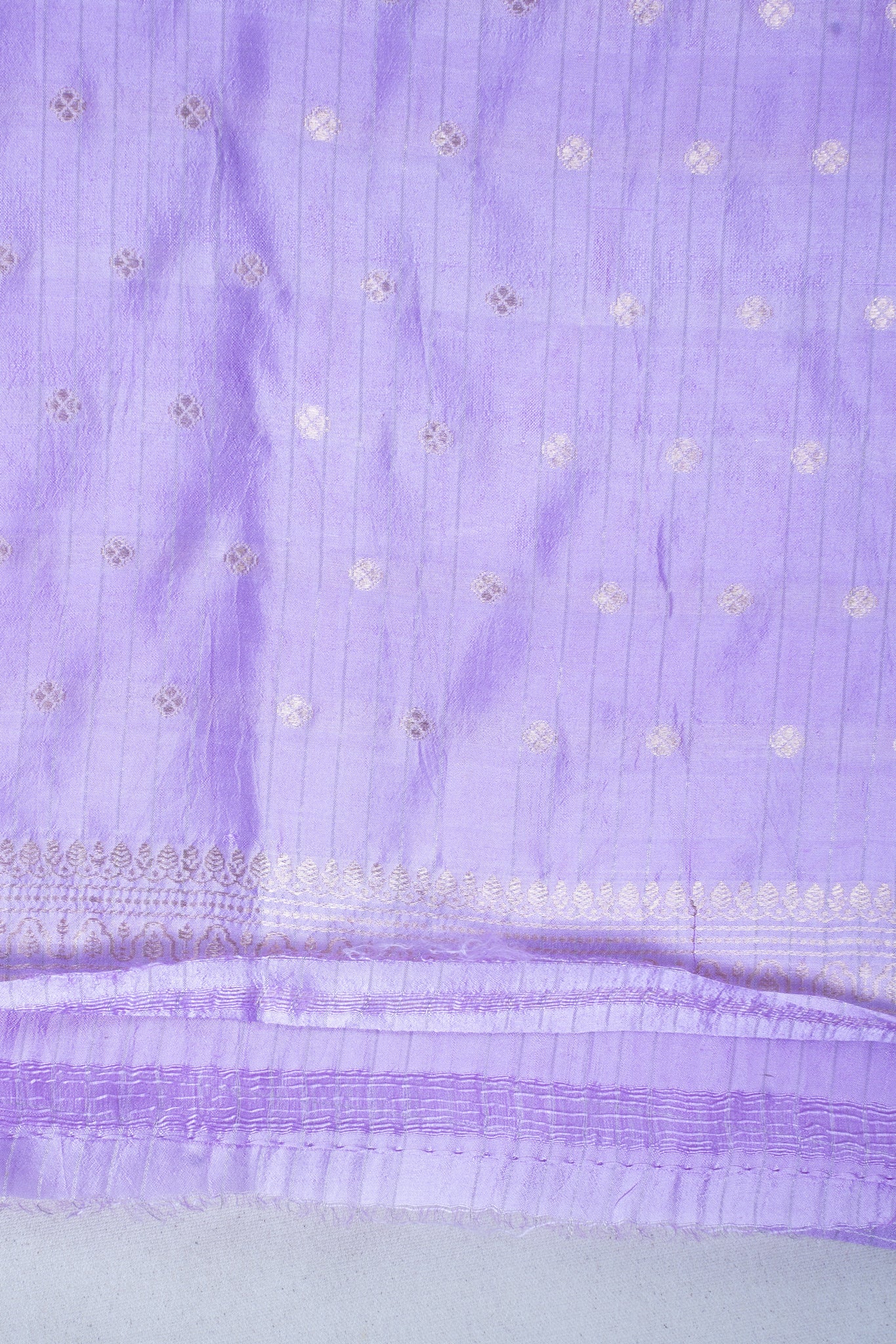 Lavender Pure Raw Mango Silk Handwoven Saree