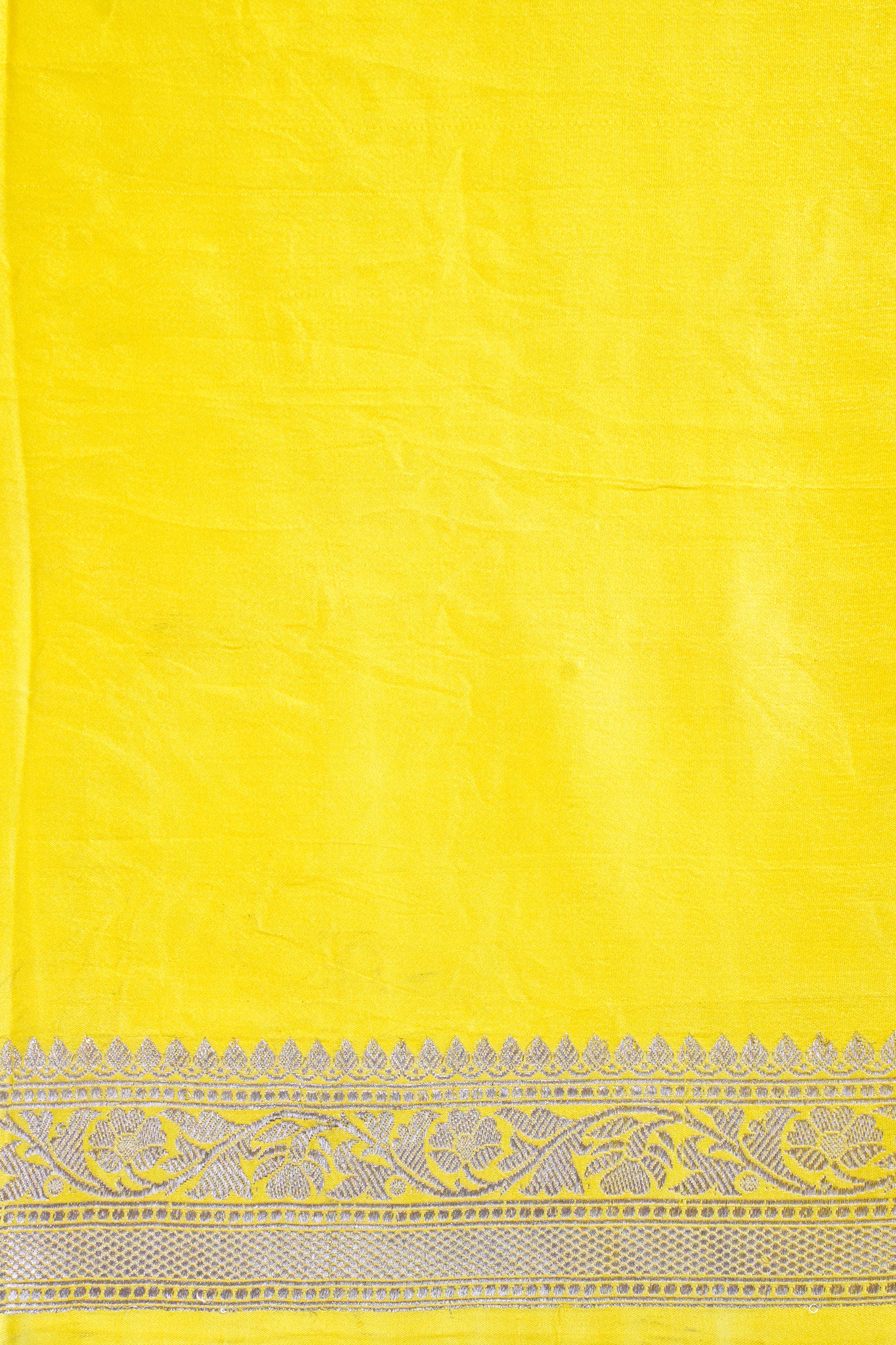 Steel Grey Handloom Banarasi Mashru Katan Silk Saree