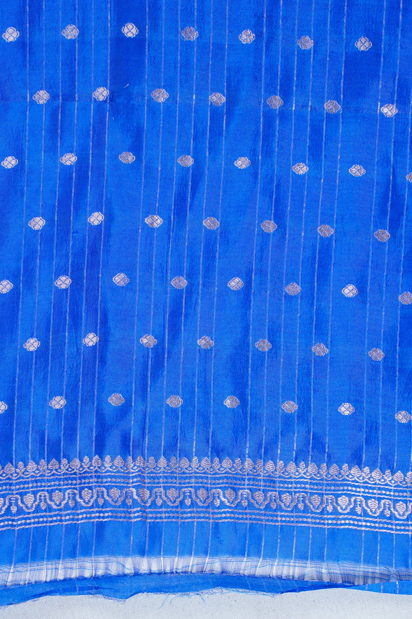 Royal Blue Mango Silk Handwoven Saree