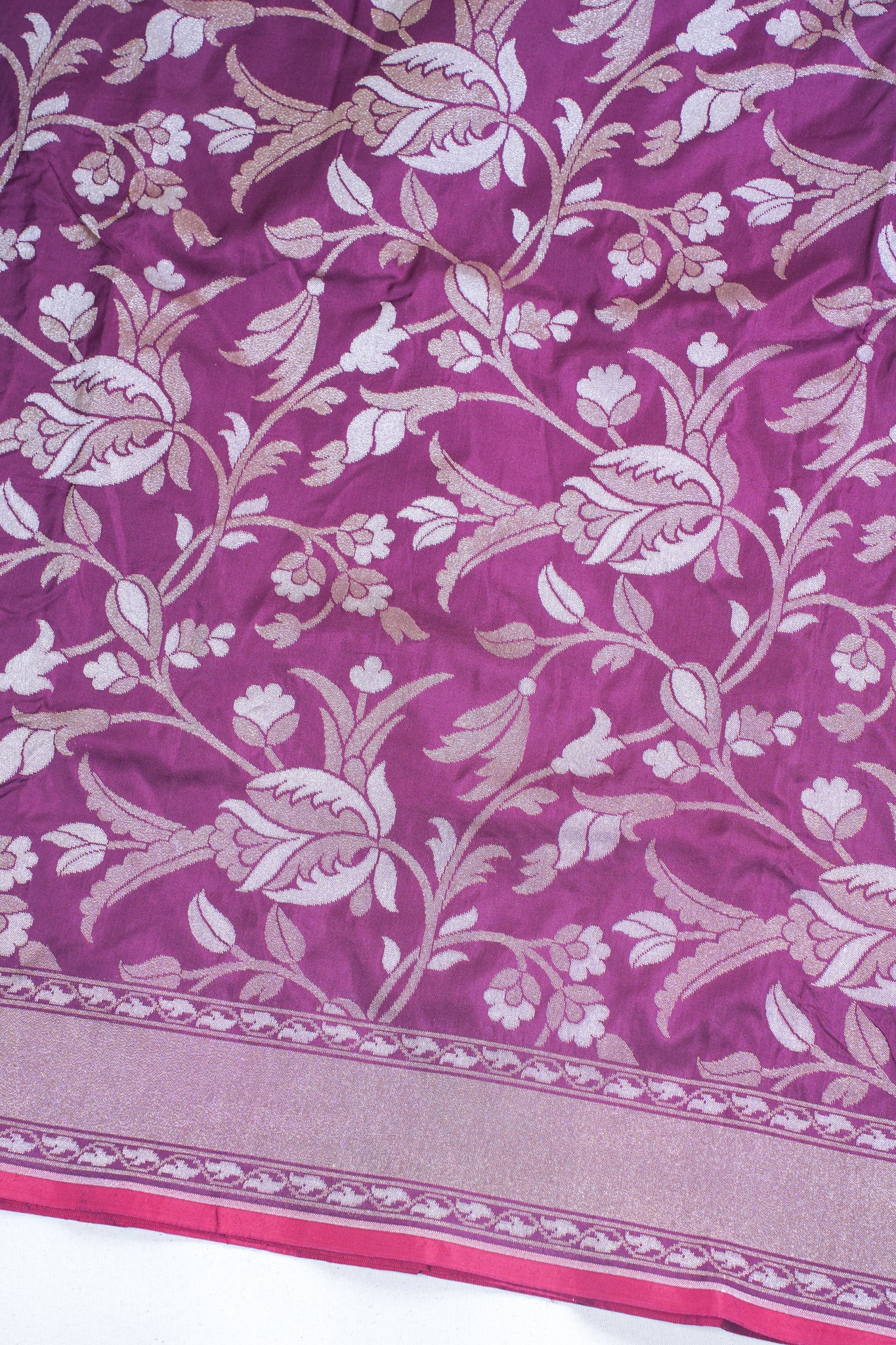 Wine Maroon Pure Ektara Silk Handwoven Saree