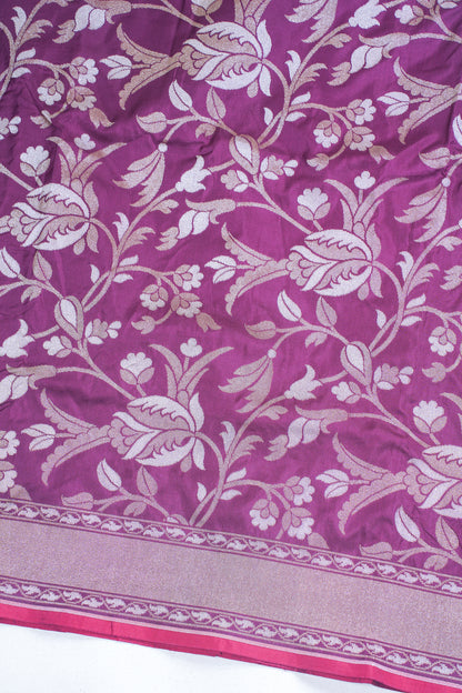 Wine Maroon Pure Ektara Silk Handwoven Saree