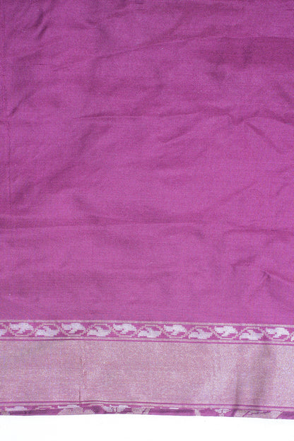 Wine Maroon Pure Ektara Silk Handwoven Saree
