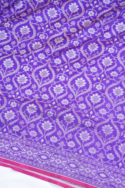 Royal Purple Pure Ektara Silk Handwoven Saree