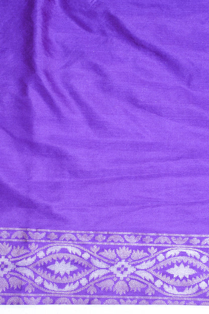 Royal Purple Pure Ektara Silk Handwoven Saree