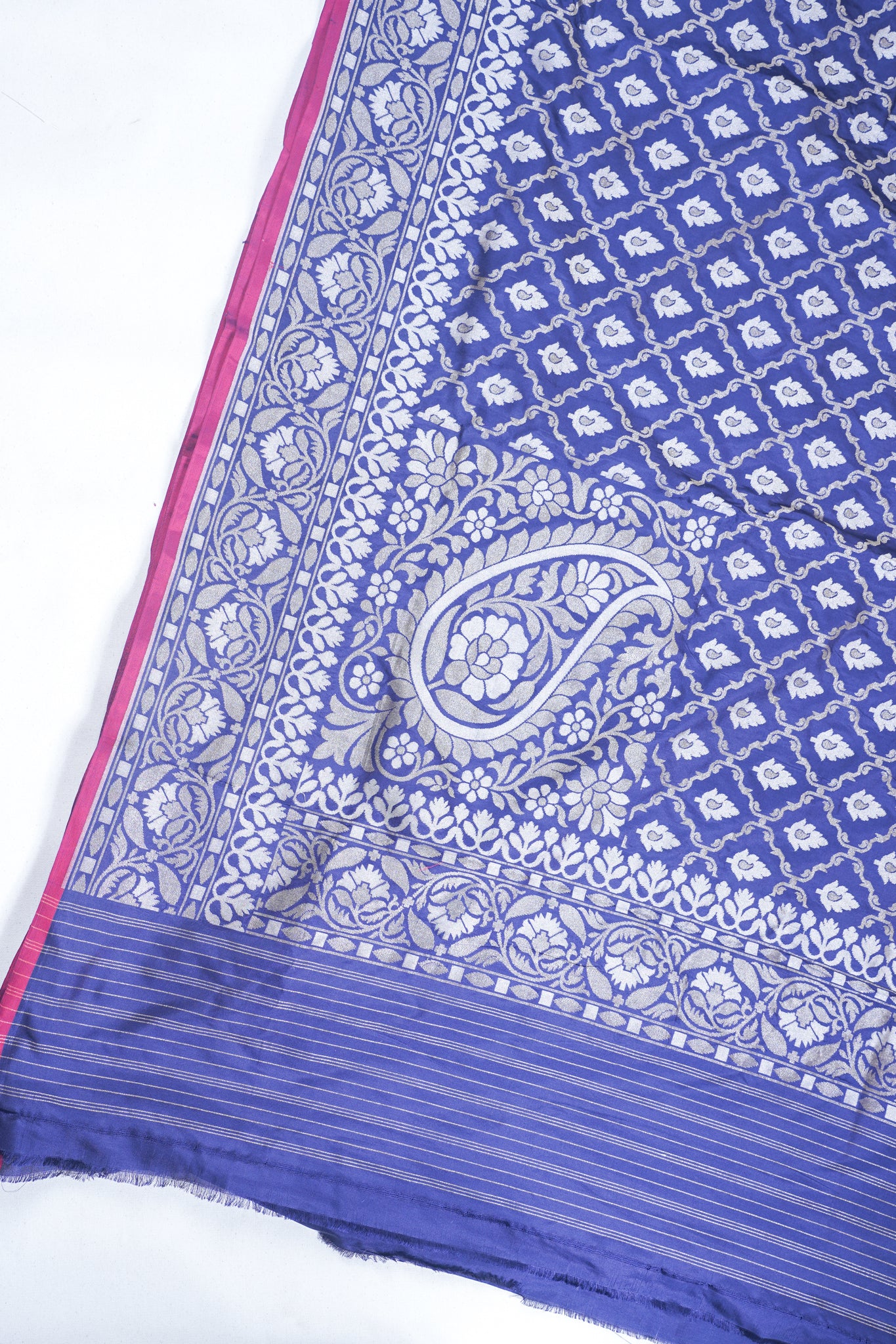 Royal Blue Pure Ektara Silk Handwoven Saree