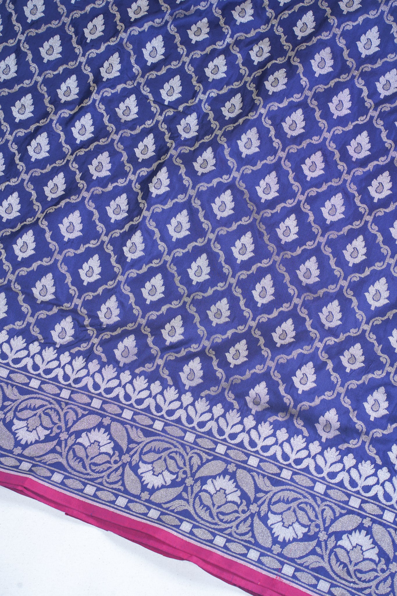Royal Blue Pure Ektara Silk Handwoven Saree