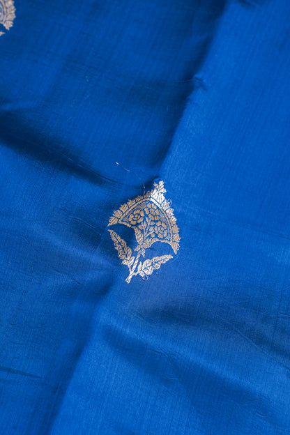 Royal Blue Mango Silk Handwoven Saree