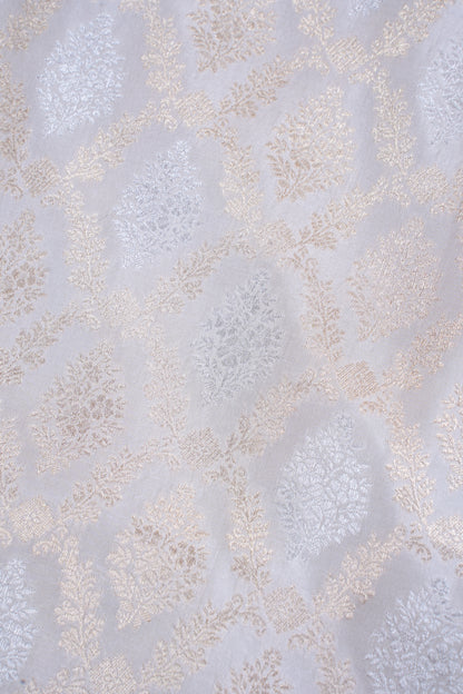 Ivory Pure Brocade Sona Rupa Saree