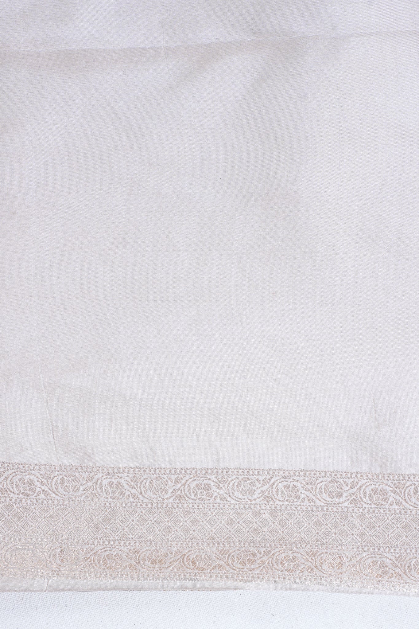 Ivory Pure Brocade Sona Rupa Saree