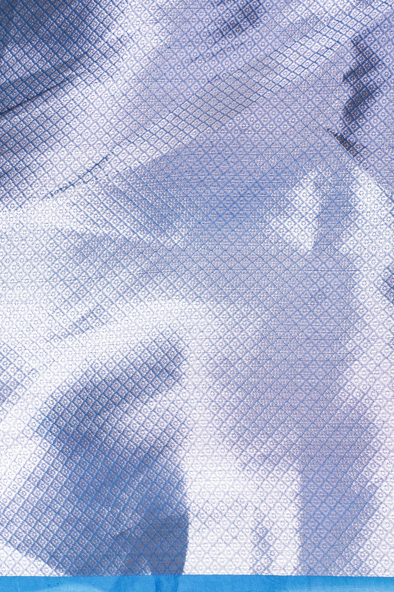 Royal Blue Banarasi Pure Tissue Silk Saree with Lace Border