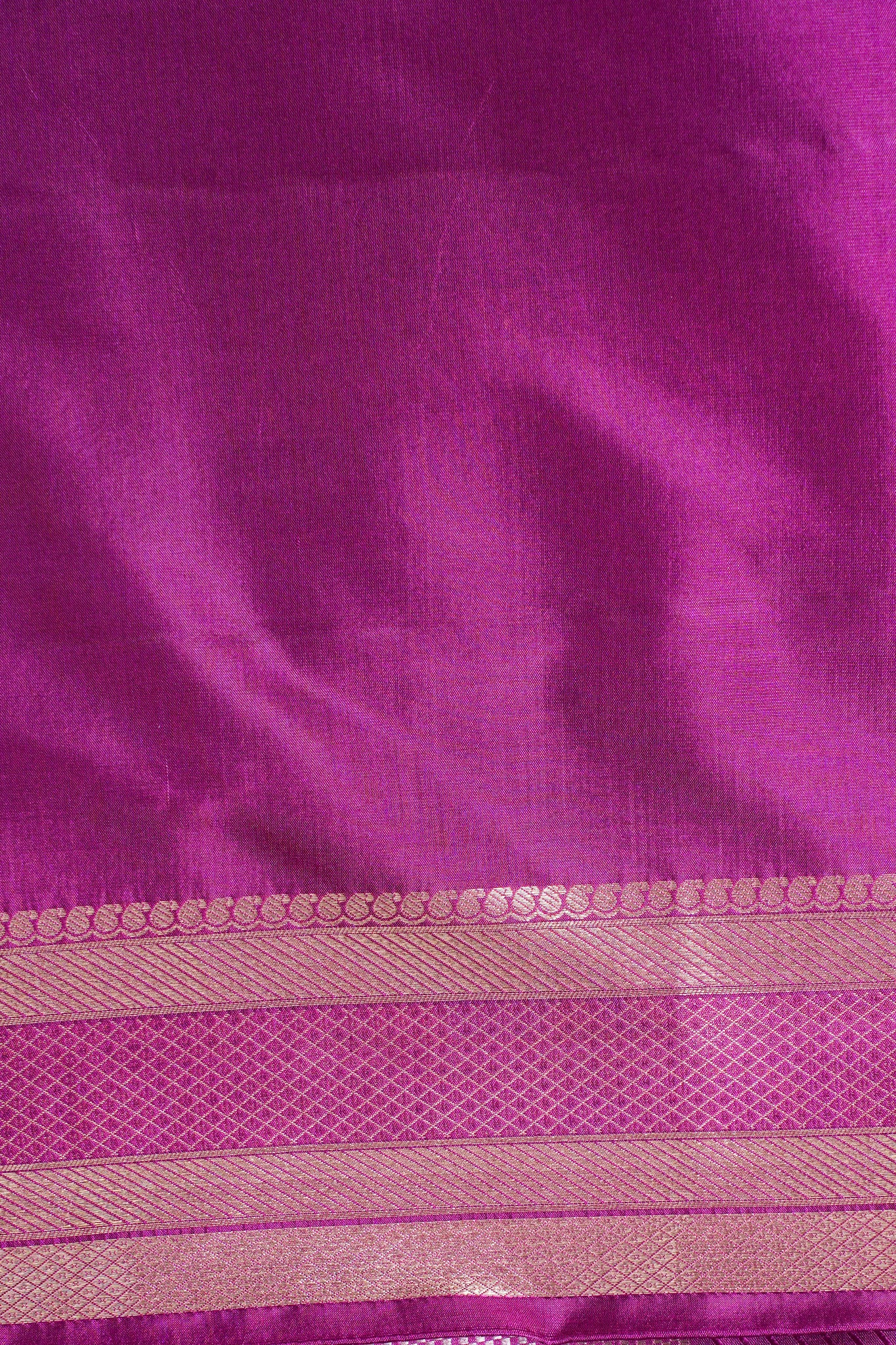 Magenta Banarasi Pure Katan Silk Minakari Brocade Saree