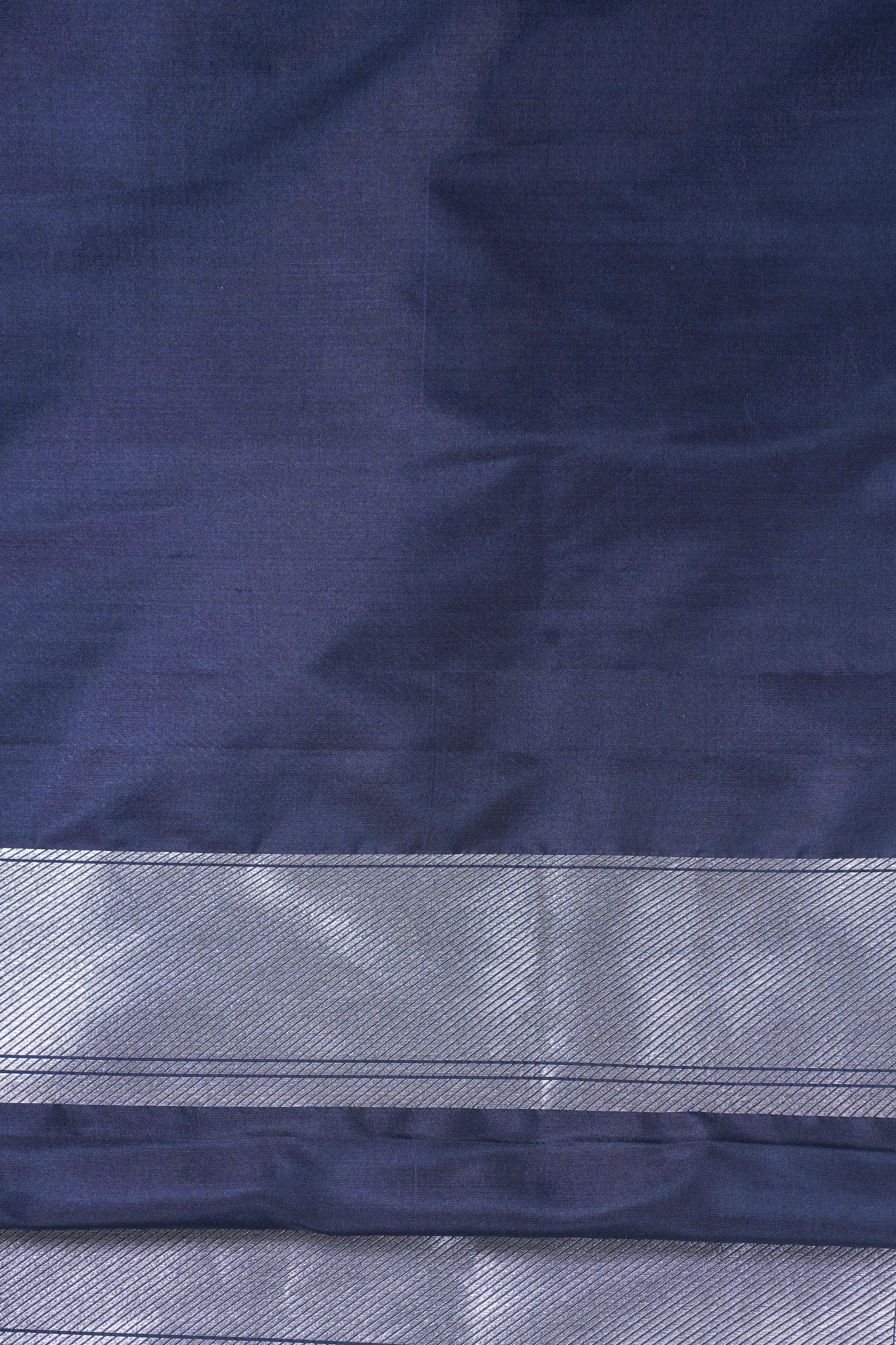 Black &amp; Silver Royal Weave Pure Brocade Saree