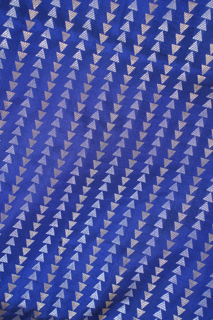 Navy Blue Pure Brocade Sona Rupa Saree