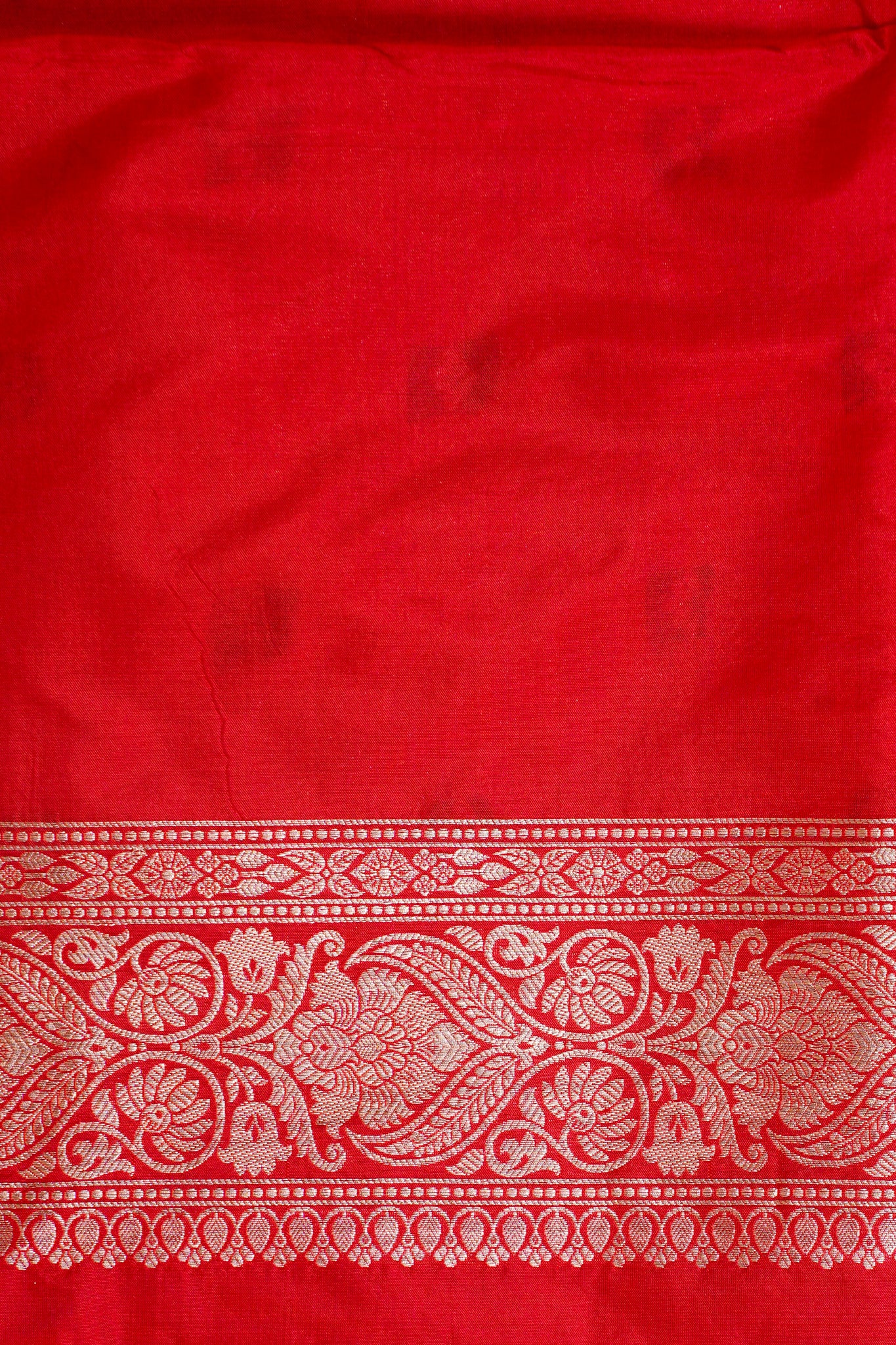 Red Banarasi Pure Katan Silk Minakari Brocade Saree