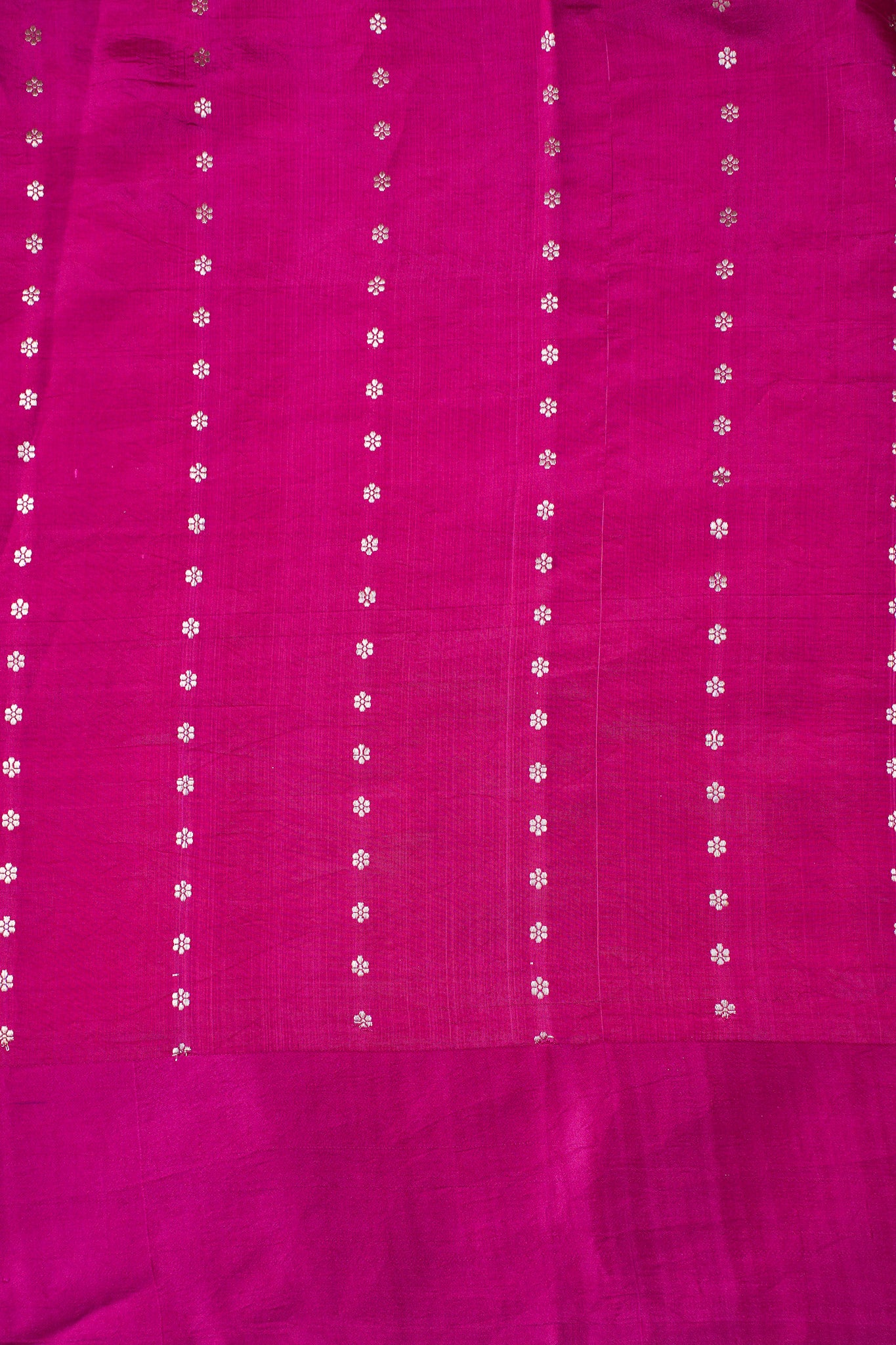 Magenta Pink Handloom Pure Silk Banarasi Saree