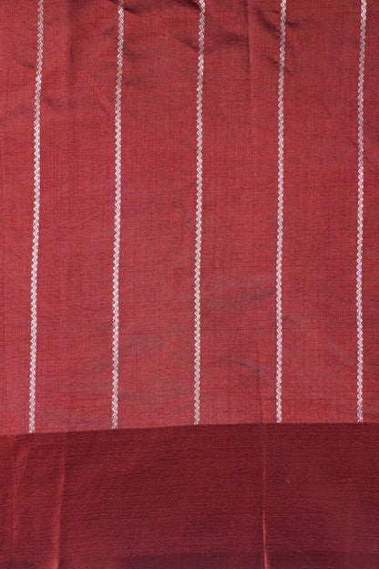Wine Maroon Handloom Pure Silk Banarasi Saree