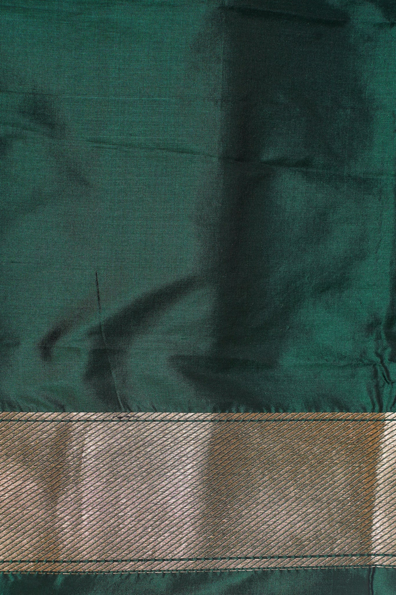 Emerald Green Banarasi Pure Brocade Saree