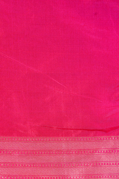 Rani Pink Banarasi Pure Katan Silk Minakari Brocade Saree