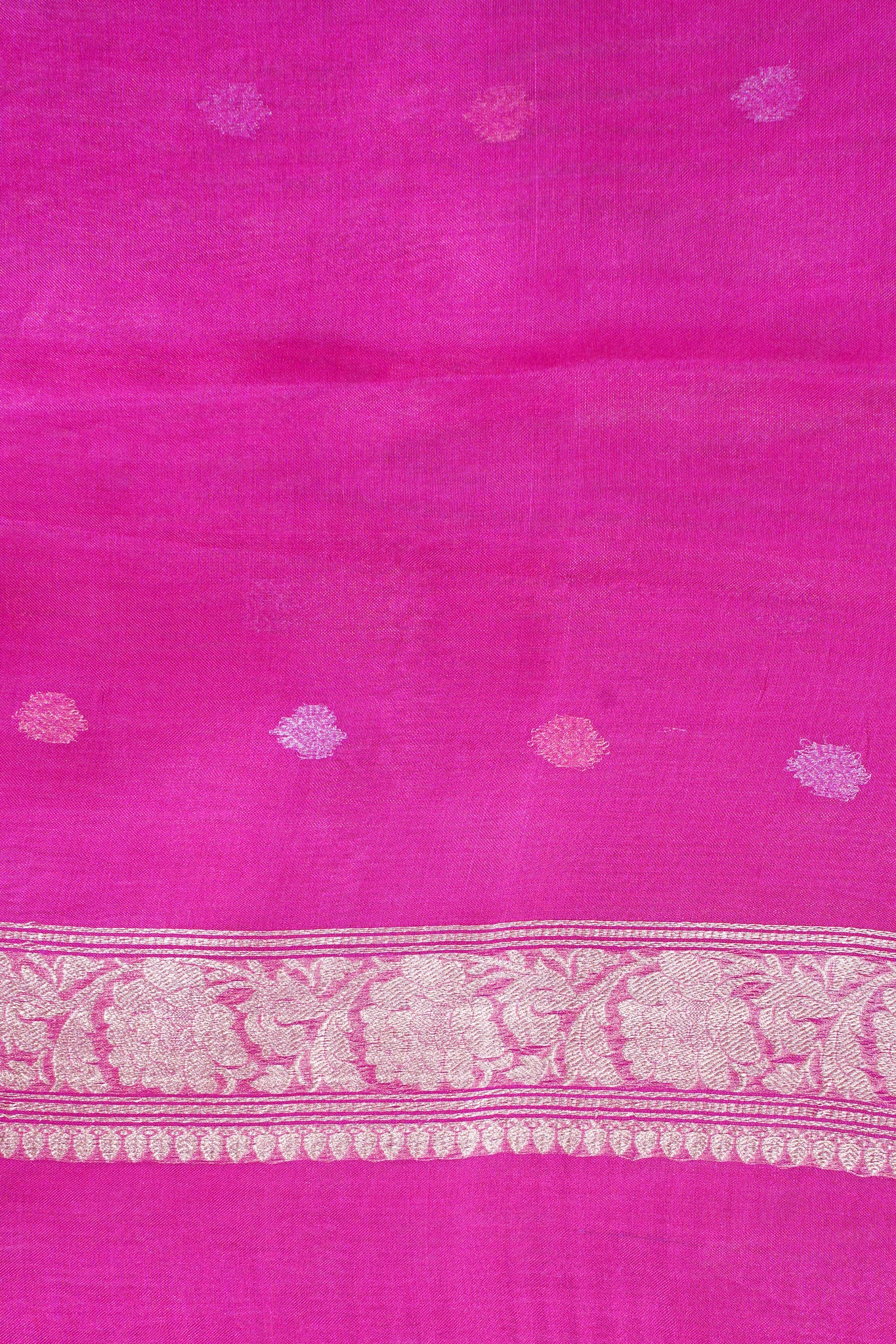 Magenta Pure Tissue Silk Handloom Saree