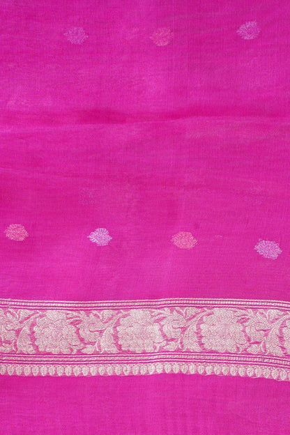 Magenta Pure Tissue Silk Handloom Saree