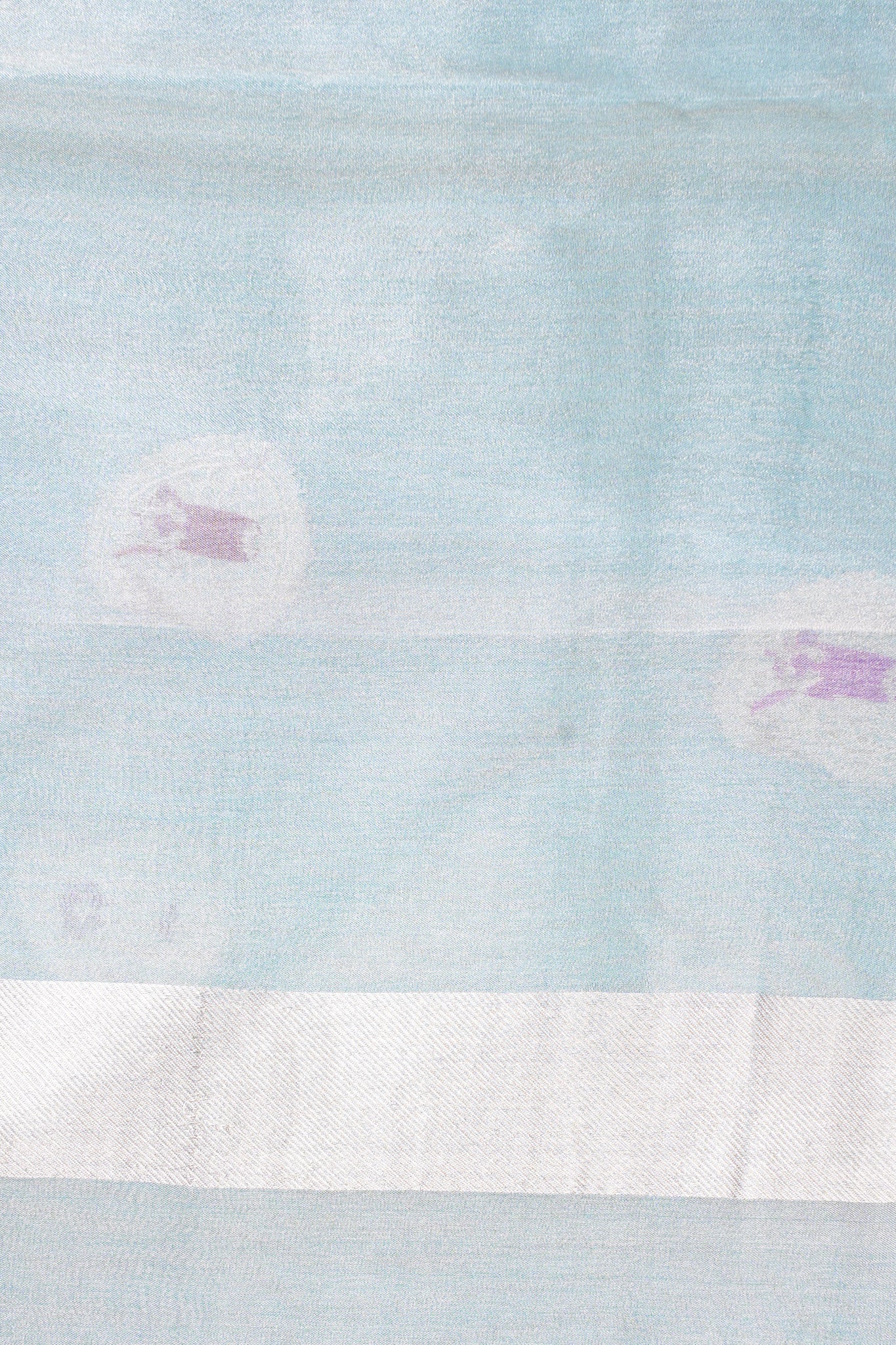 Aqua Pure Tissue Silk Handloom Saree