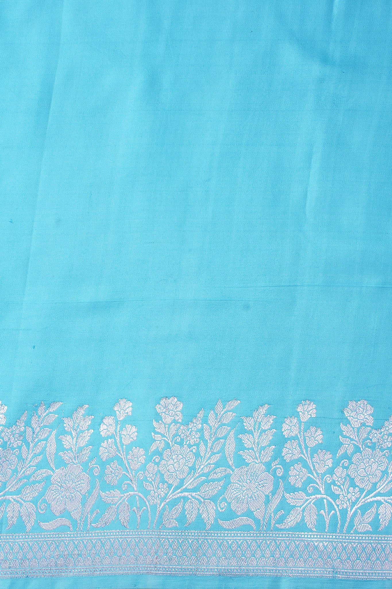 Sky Blue Handloom Mashru Silk Banarasi Saree