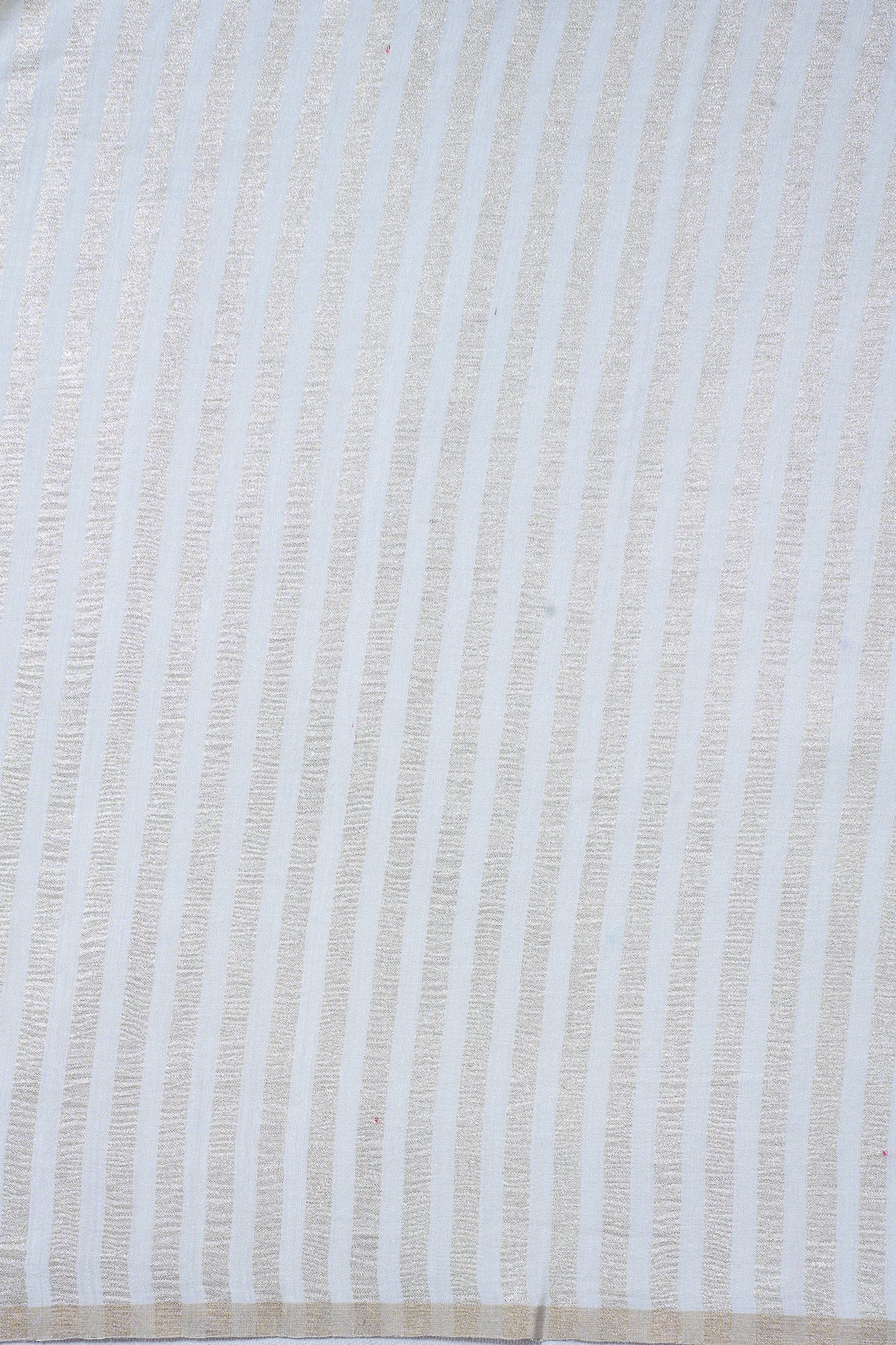 Ivory White Handloom Pure Silk Banarasi Saree