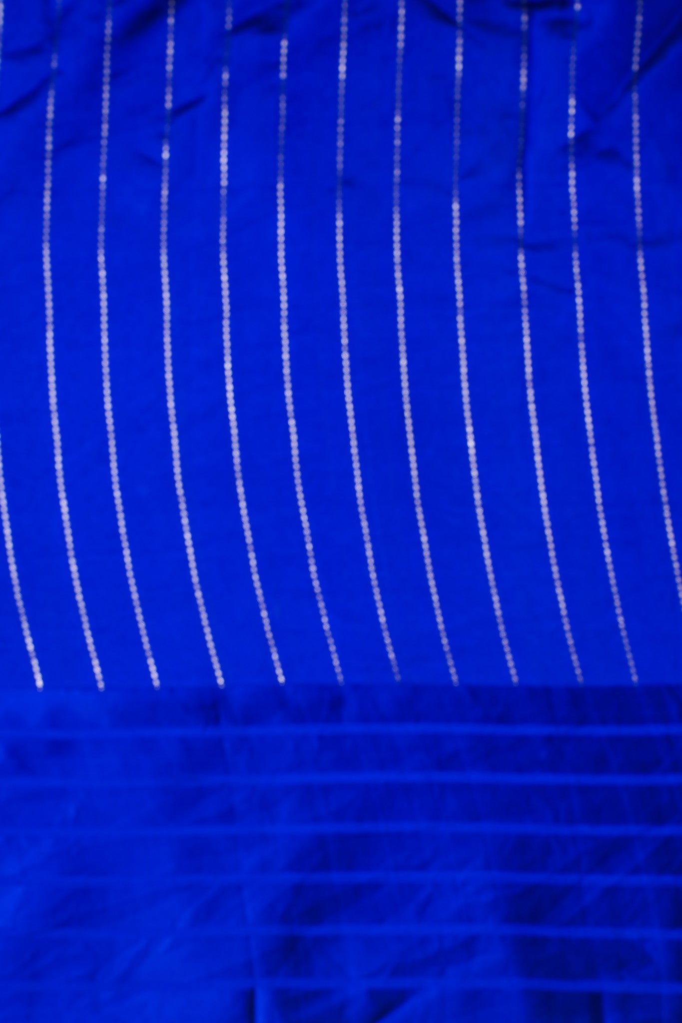 Royal Blue Handloom Pure Silk Banarasi Saree