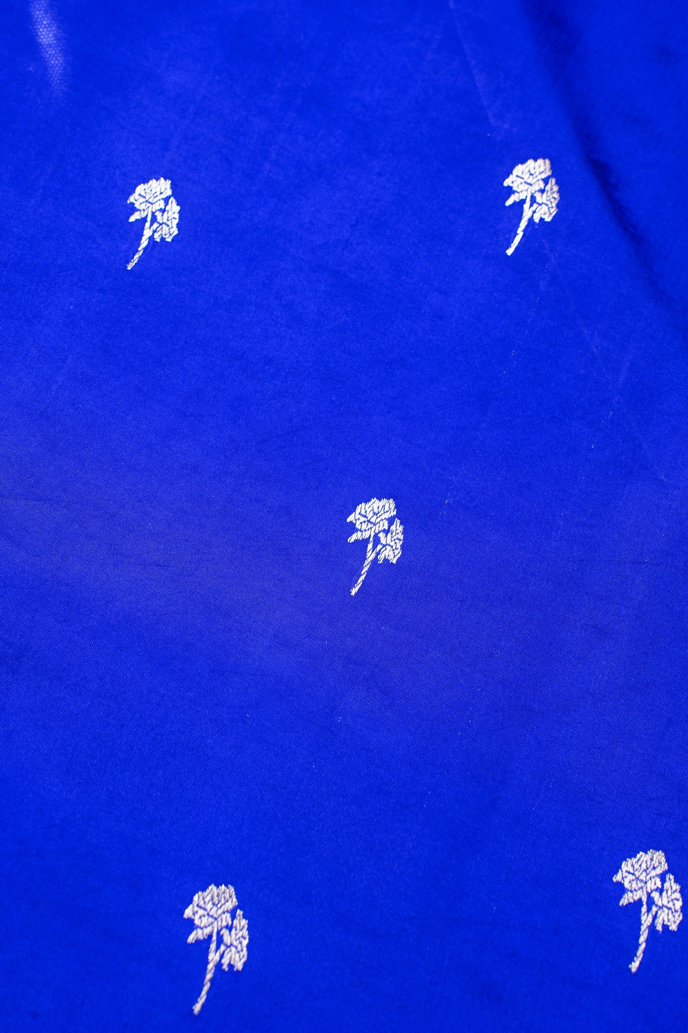 Royal Blue Handloom Pure Silk Banarasi Saree