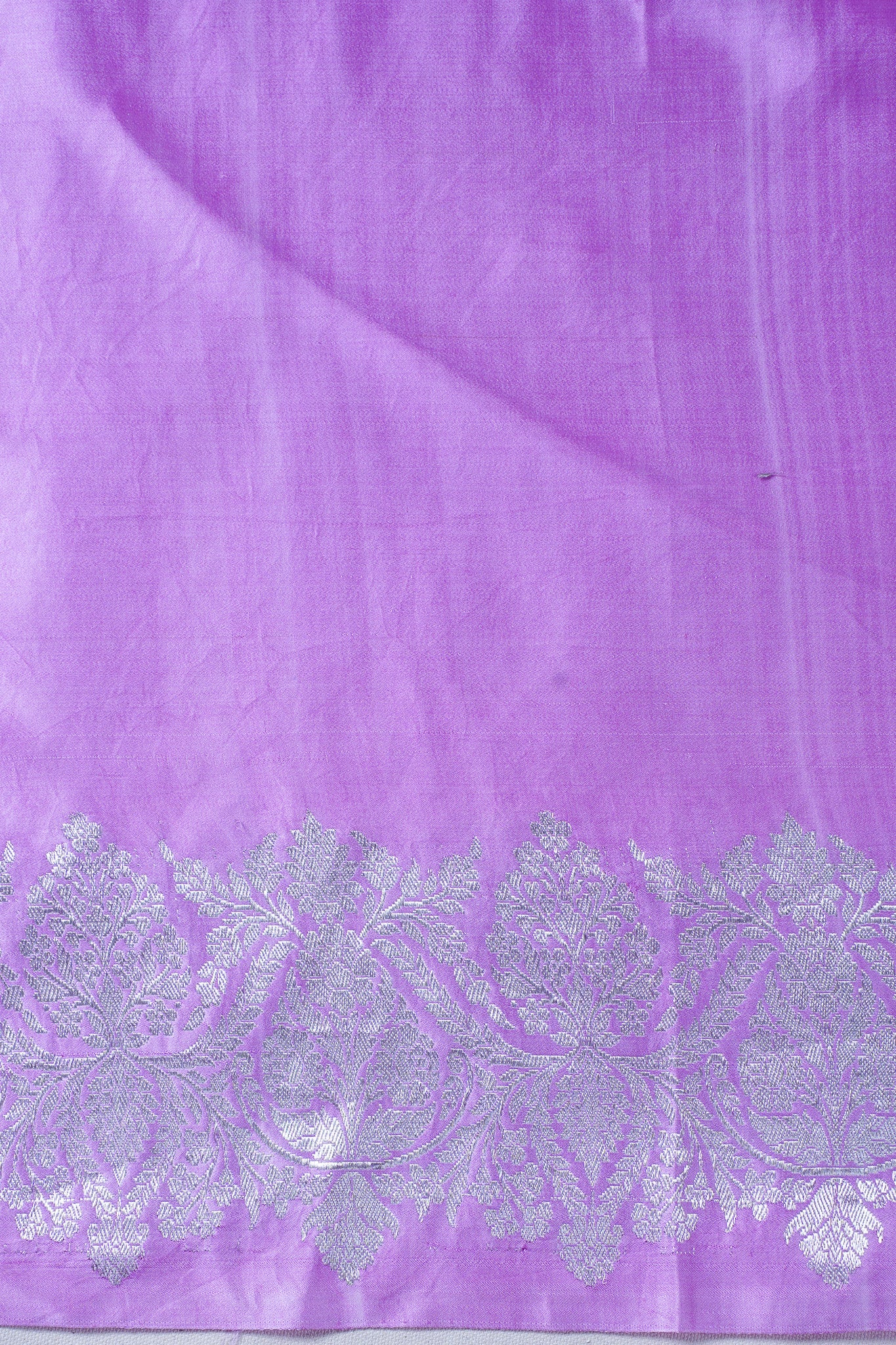 Lavender Handloom Mashru Silk Banarasi Saree