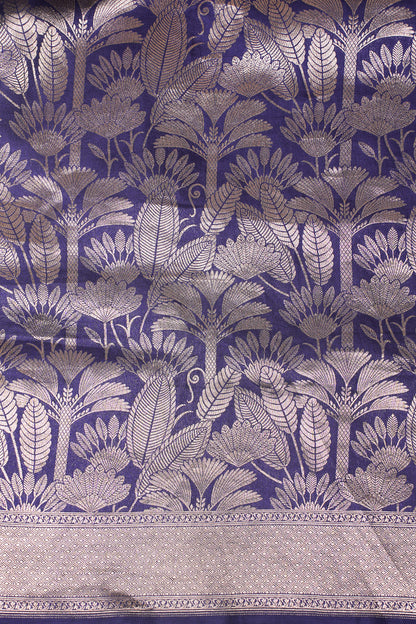 Royal Blue Banarasi Pure Brocade Saree