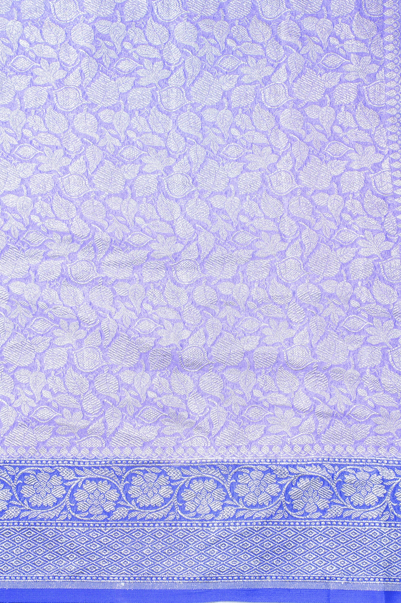 Lavender Pure Khaddi Georgette Brocade Banarasi Saree