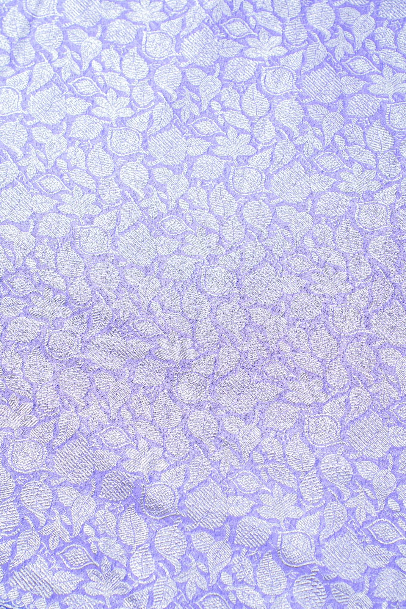 Lavender Pure Khaddi Georgette Brocade Banarasi Saree