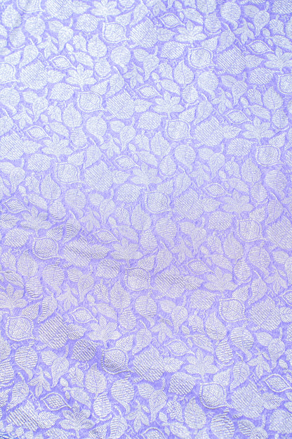 Lavender Pure Khaddi Georgette Brocade Banarasi Saree