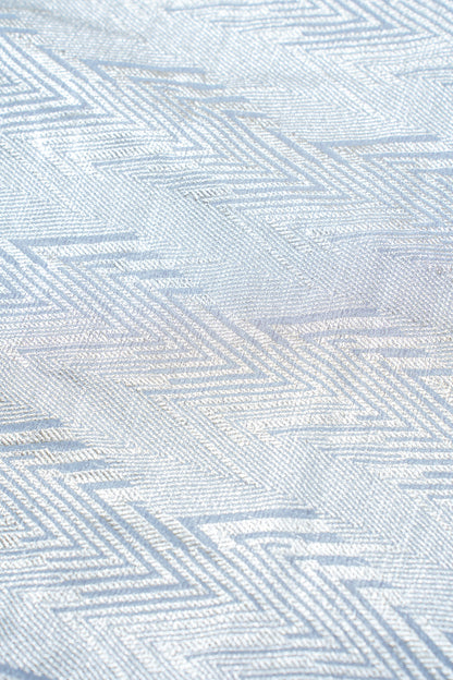 Grey Pure Khaddi Georgette Brocade Banarasi Saree