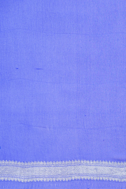 Lavender Pure Khaddi Georgette Brocade Banarasi Saree