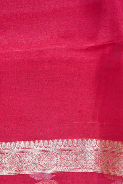 Wine Red Pure Tissue Silk Handloom Saree