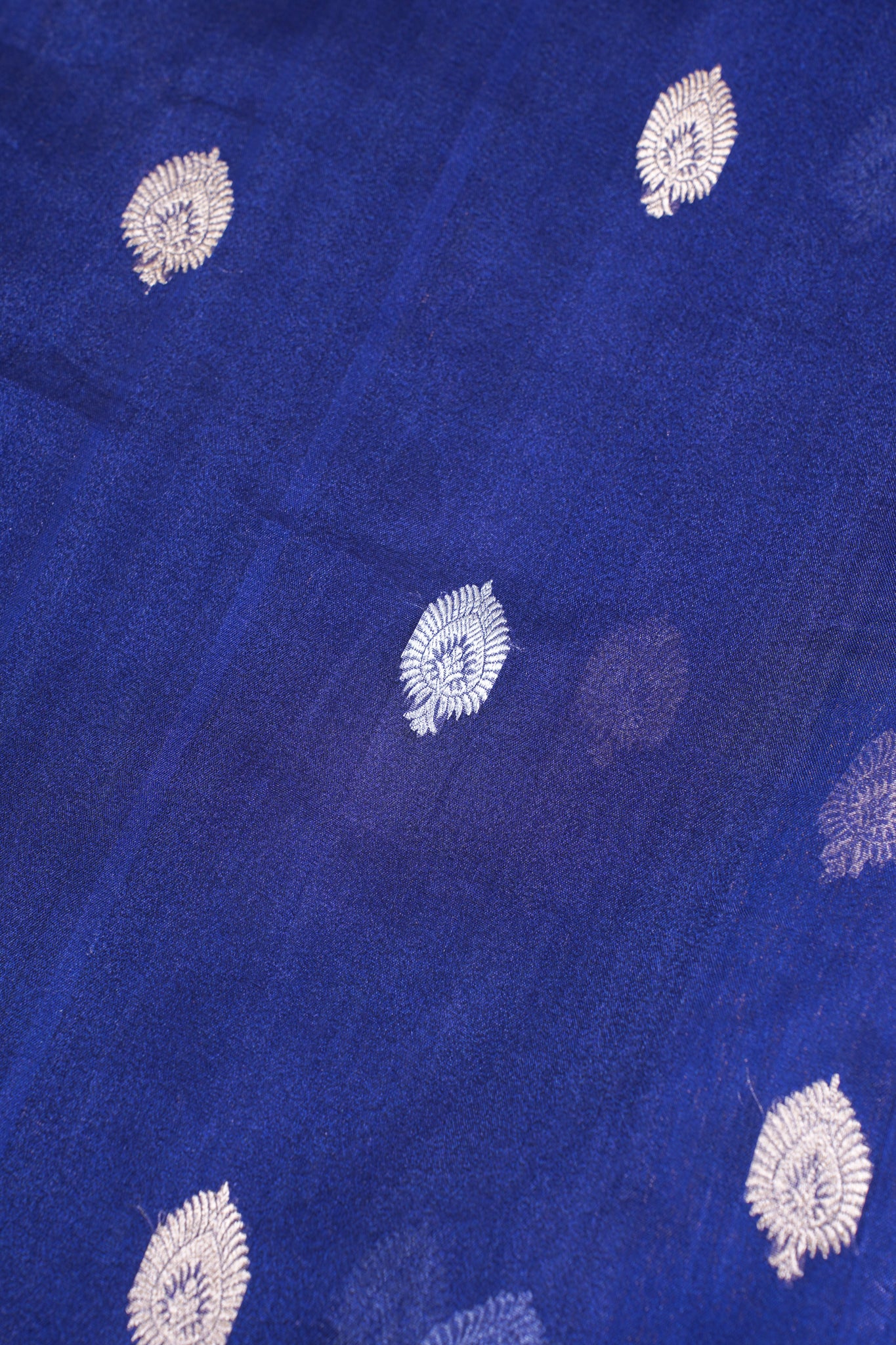 Midnight Navy Pure Tissue Silk Handloom Saree