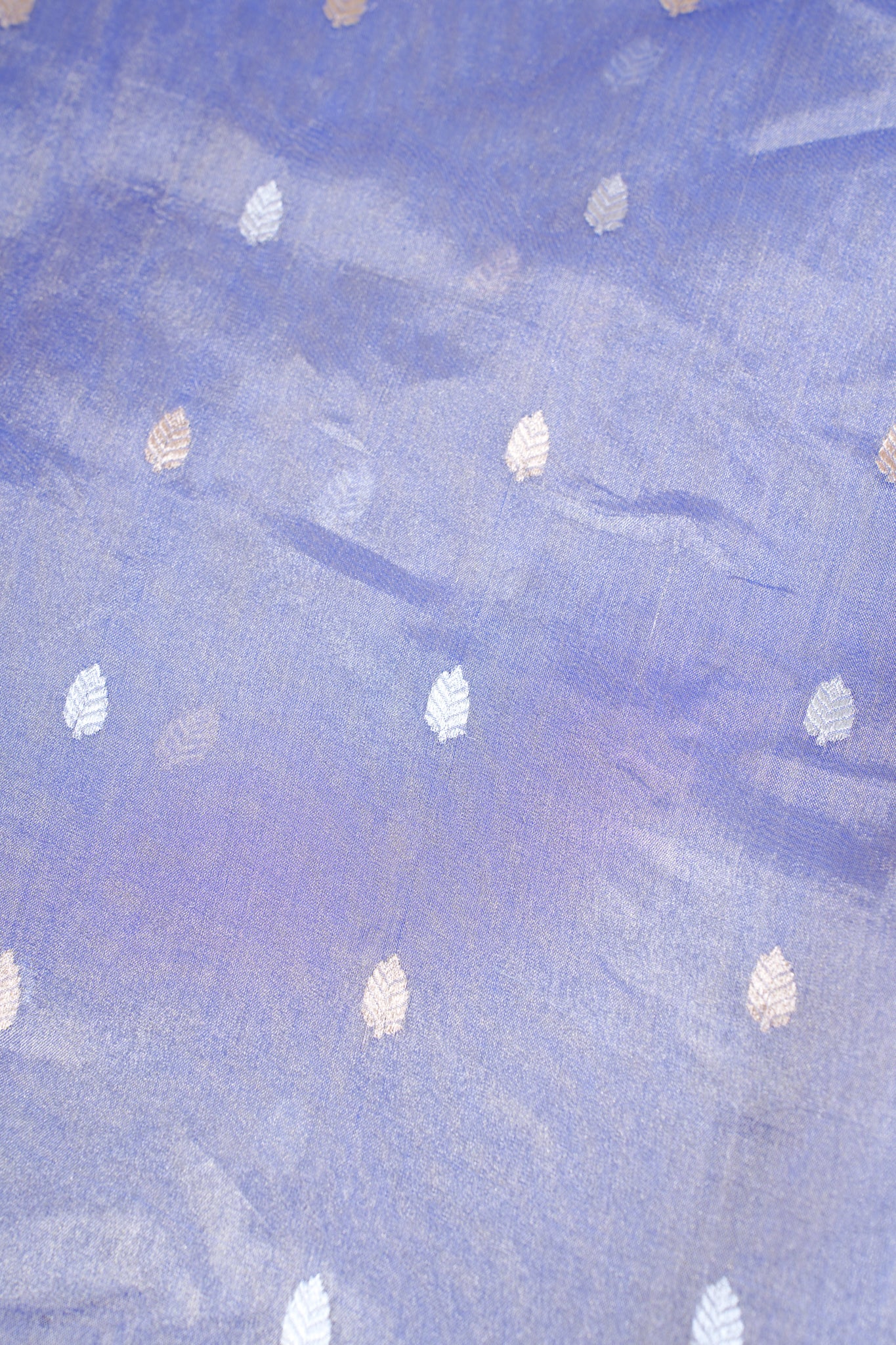 Blue Pure Tissue Silk Handloom Saree