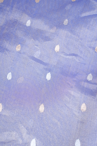 Blue Pure Tissue Silk Handloom Saree