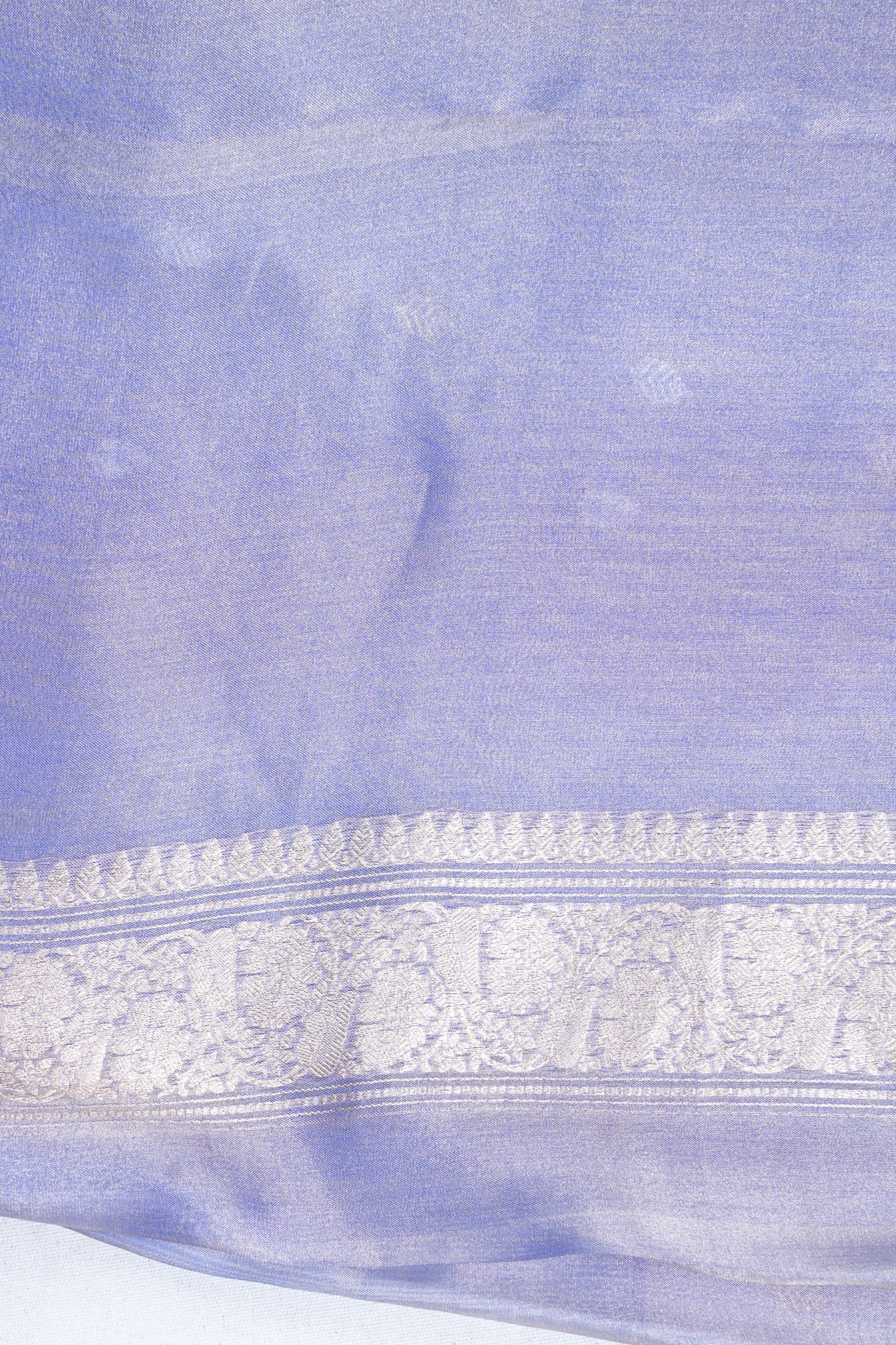 Blue Pure Tissue Silk Handloom Saree