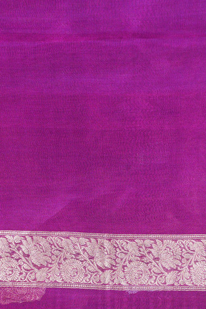 Purple Pure Tissue Silk Handloom Saree