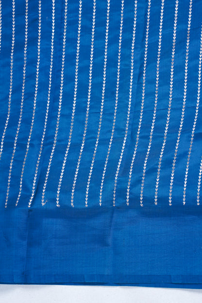 Sea-Green Pure Mango Katan Silk Handwoven Saree