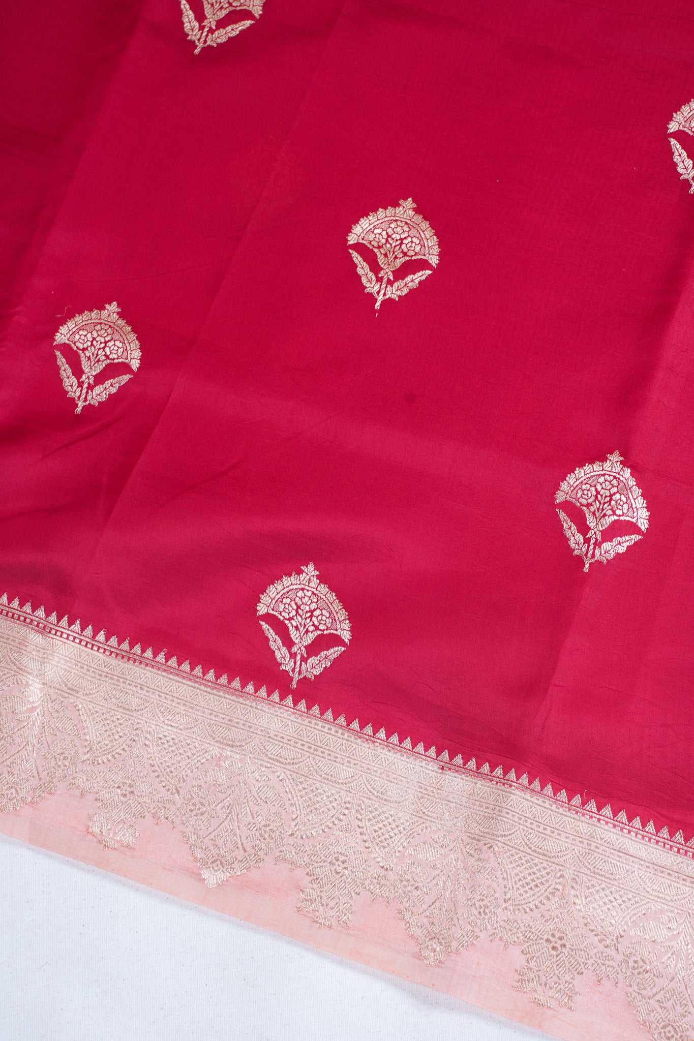 Pure Mango Katan Silk Handwoven Saree