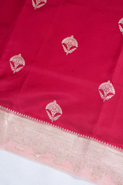 Pure Mango Katan Silk Handwoven Saree