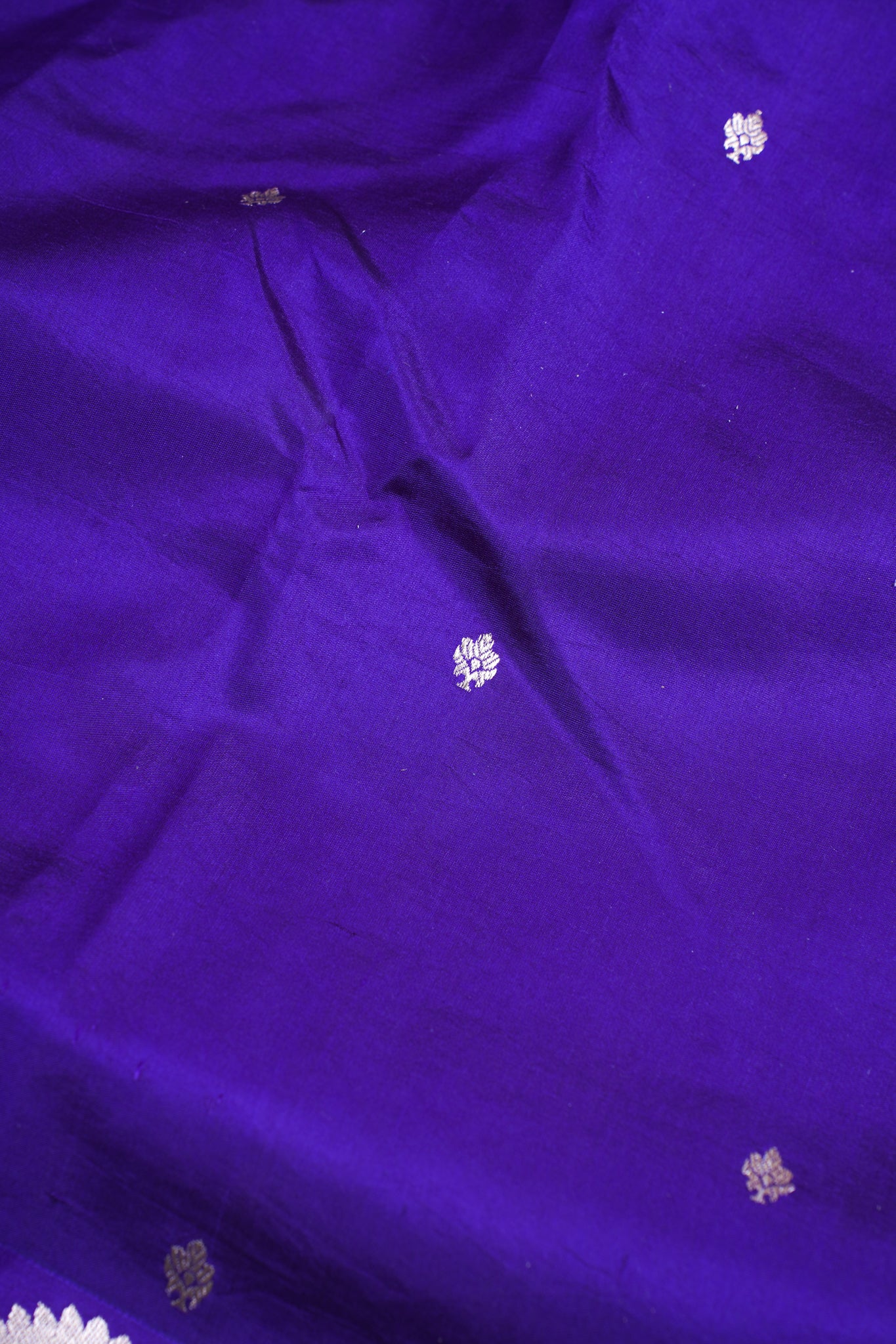 Purple Pure Mango Katan Silk Handwoven Saree