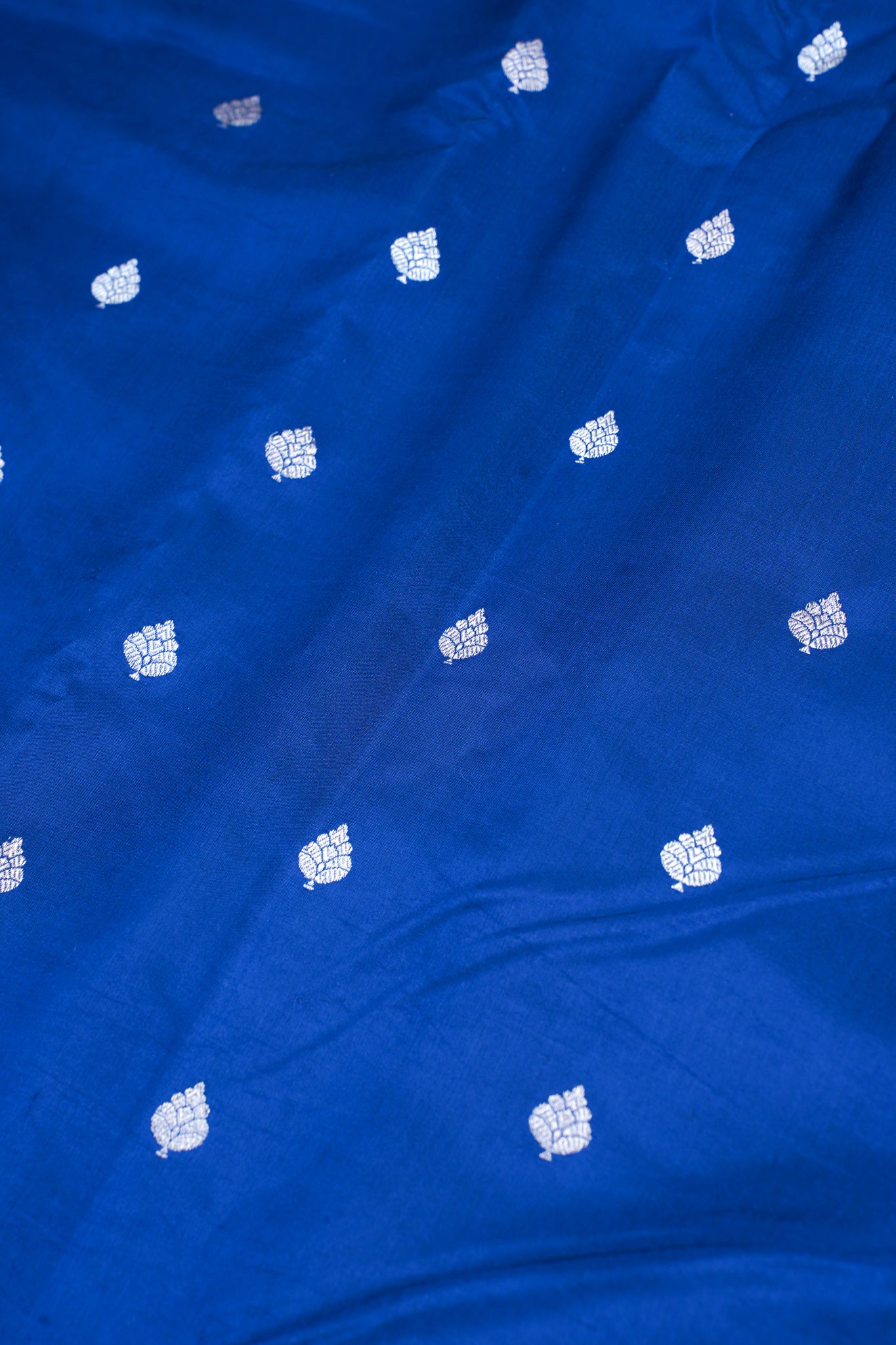 Royal Blue Pure Mango Katan Silk Handwoven Saree