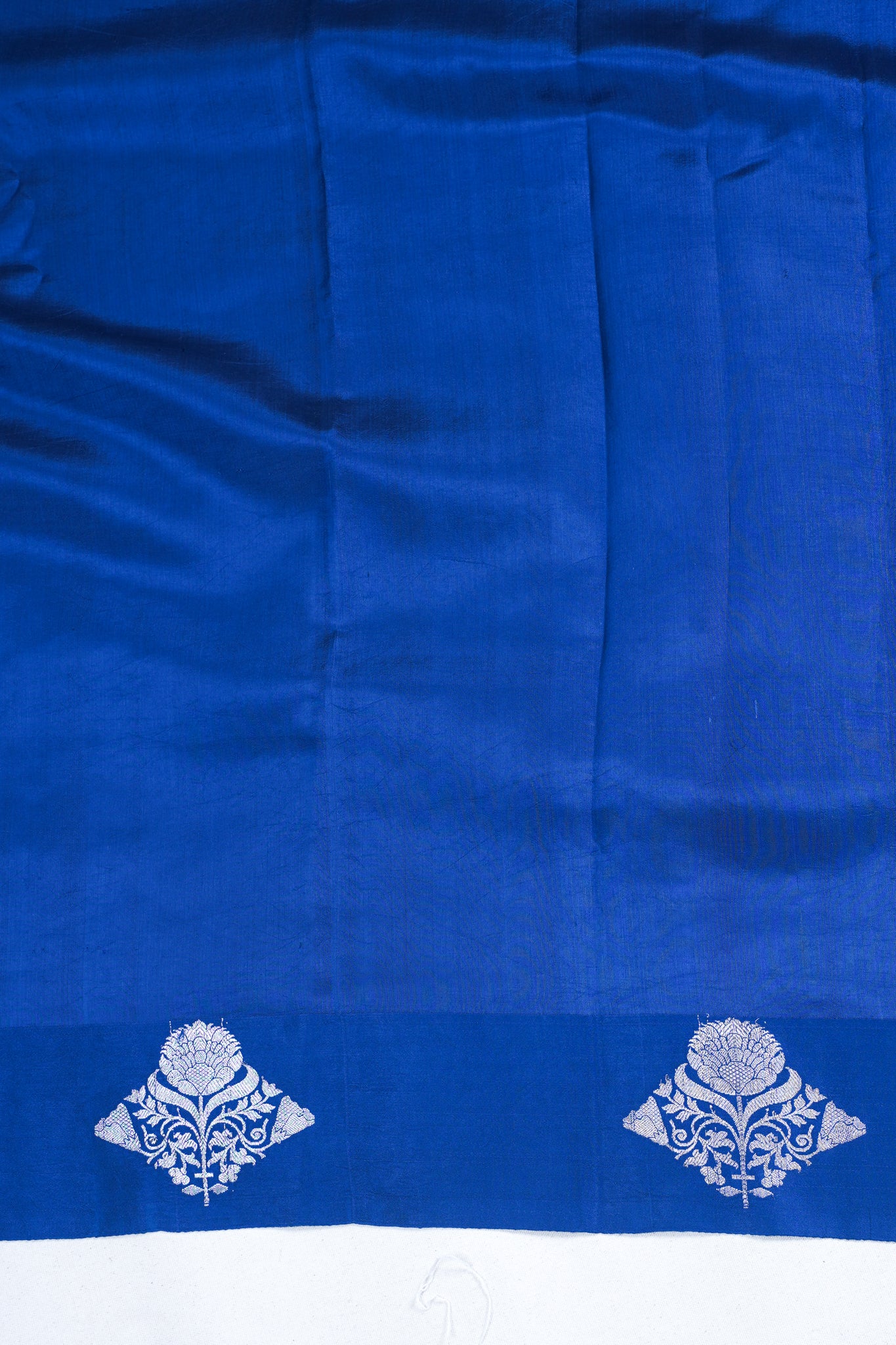 Royal Blue Pure Mango Katan Silk Handwoven Saree